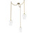 Ellisse Round 3pc Swag Multi-Pendant Chain (1289|SNB0035-03-GB-OC-CH2-E2)