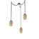 Ellisse Round 3pc Swag Multi-Pendant Chain (1289|SNB0035-03-FB-OB-CH2-E2)