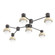 Hub & Spoke - Cabochon - Linear - 6pc (1289|SMB0093-HL-GP-WL-L3-TR)
