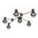 Hub & Spoke - Cabochon - Linear - 6pc (1289|SMB0093-HL-GP-S-L1-BB)