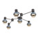 Hub & Spoke - Cabochon - Linear - 6pc (1289|SMB0093-HL-GP-A-L1-BU)