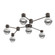 Hub & Spoke - Cabochon - Linear - 6pc (1289|SMB0093-HL-FB-C-L3-WM)