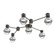 Hub & Spoke - Cabochon - Linear - 6pc (1289|SMB0093-HL-FB-C-L3-CS)