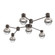 Hub & Spoke - Cabochon - Linear - 6pc (1289|SMB0093-HL-FB-C-L3-BS)