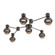 Hub & Spoke - Cabochon - Linear - 6pc (1289|SMB0093-HL-FB-B-L3-GP)