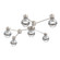 Hub & Spoke - Cabochon - Linear - 6pc (1289|SMB0093-HL-BS-C-L3-CS)