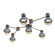 Hub & Spoke - Cabochon - Linear - 6pc (1289|SMB0093-HL-BB-A-L1-BU)