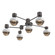 Hub & Spoke - Cabochon - Round - 6pc (1289|SMB0093-H6-GP-B-L1-WM)
