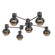 Hub & Spoke - Cabochon - Round - 6pc (1289|SMB0093-H6-GP-B-L1-MB)