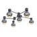 Hub & Spoke - Cabochon - Round - 6pc (1289|SMB0093-H6-GP-A-L1-BU)