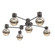 Hub & Spoke - Cabochon - Round - 6pc (1289|SMB0093-H6-GP-A-L1-BS)