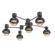 Hub & Spoke - Cabochon - Round - 6pc (1289|SMB0093-H6-GP-A-L1-BM)