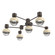 Hub & Spoke - Cabochon - Round - 6pc (1289|SMB0093-H6-FB-C-L3-TR)