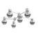 Hub & Spoke - Cabochon - Round - 6pc (1289|SMB0093-H6-CS-S-L1-MS)