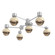 Hub & Spoke - Cabochon - Round - 6pc (1289|SMB0093-H6-CS-B-L3-TR)