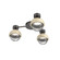 Hub & Spoke - Cabochon - 3pc (1289|SMB0093-H3-GP-C-L3-TR)