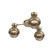 Hub & Spoke - Cabochon - 3pc (1289|SMB0093-H3-GB-B-L3-MS)