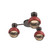 Hub & Spoke - Cabochon - 3pc (1289|SMB0093-H3-FB-B-L1-RE)