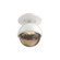 Single Glass Sconce & Flush Mount - Cabochon (1289|SMB0093-01-WI-B-L1-MS)