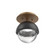 Single Glass Sconce & Flush Mount - Cabochon (1289|SMB0093-01-NB-C-L1-MB)
