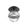 Single Glass Sconce & Flush Mount - Cabochon (1289|SMB0093-01-MB-C-L3-CS)