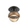 Single Glass Sconce & Flush Mount - Cabochon (1289|SMB0093-01-MB-A-L1-NB)