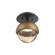 Single Glass Sconce & Flush Mount - Cabochon (1289|SMB0093-01-GP-A-L1-NB)