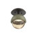 Single Glass Sconce & Flush Mount - Cabochon (1289|SMB0093-01-GP-A-L1-GE)