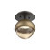 Single Glass Sconce & Flush Mount - Cabochon (1289|SMB0093-01-GP-A-L1-GB)