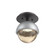 Single Glass Sconce & Flush Mount - Cabochon (1289|SMB0093-01-GP-A-L1-CS)