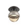 Single Glass Sconce & Flush Mount - Cabochon (1289|SMB0093-01-GP-A-L1-BS)