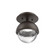 Single Glass Sconce & Flush Mount - Cabochon (1289|SMB0093-01-FB-C-L1-MS)