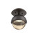 Single Glass Sconce & Flush Mount - Cabochon (1289|SMB0093-01-FB-A-L1-GP)