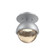 Single Glass Sconce & Flush Mount - Cabochon (1289|SMB0093-01-CS-A-L1-MS)