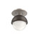 Single Glass Sconce & Flush Mount - Cabochon (1289|SMB0093-01-BS-WL-L3-FB)
