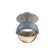 Cabochon Flush Mount Wall Sconce Beige Silver (1289|SMB0093-01-BS-A-L3-BU)
