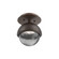 Single Glass Sconce & Flush Mount - Cabochon (1289|SMB0093-01-BB-S-L1-FB)
