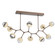 Cabochon Linear Suspension Light Billiard Light Burnished Bronze (1289|PLB0093-BC-BB-C-001-L3-TR)