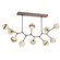 Cabochon Linear Suspension Light Billiard Light Burnished Bronze (1289|PLB0093-BC-BB-A-001-L3-TR)