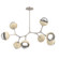 Cabochon Linear Suspension Light Billiard Light Beige Silver (1289|PLB0093-BB-BS-C-001-L3-TR)