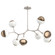 Cabochon Linear Suspension Light Billiard Light Beige Silver (1289|PLB0093-BB-BS-B-001-L1-WI)