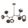 Cabochon Linear Suspension Light Billiard Light Burnished Bronze (1289|PLB0093-BB-BB-C-001-L3-FB)