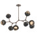 Cabochon Linear Suspension Light Billiard Light Burnished Bronze (1289|PLB0093-BB-BB-B-001-L1-MB)
