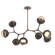 Cabochon Linear Suspension Light Billiard Light Burnished Bronze (1289|PLB0093-BB-BB-A-001-L3-FB)