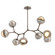 Cabochon Linear Suspension Light Billiard Light Burnished Bronze (1289|PLB0093-BB-BB-A-001-L3-BS)