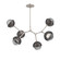 Cabochon Linear Suspension Light Billiard Light Beige Silver (1289|PLB0093-BA-BS-S-001-L3-GP)