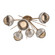 Cabochon Semi Flush Mount Novel Brass (1289|CLB0093-02-NB-B-L3-BS)