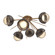 Cabochon Semi Flush Mount Novel Brass (1289|CLB0093-02-NB-A-L1-FB)