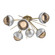 Cabochon Semi Flush Mount Gilded Brass (1289|CLB0093-02-GB-B-L3-CS)