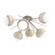 Cabochon Semi Flush Mount Beige Silver (1289|CLB0093-02-BS-WL-L3-TR)